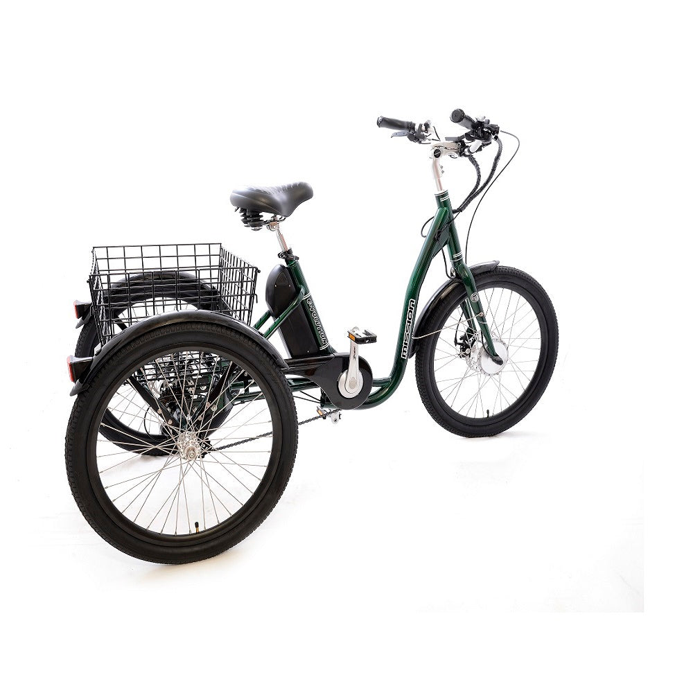 Mission E-Volution Adult Electric Tricycle, Dark Green