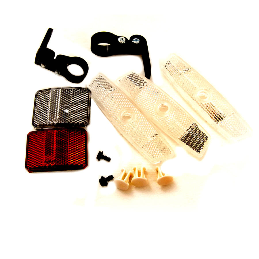 Reflector set for tricycles