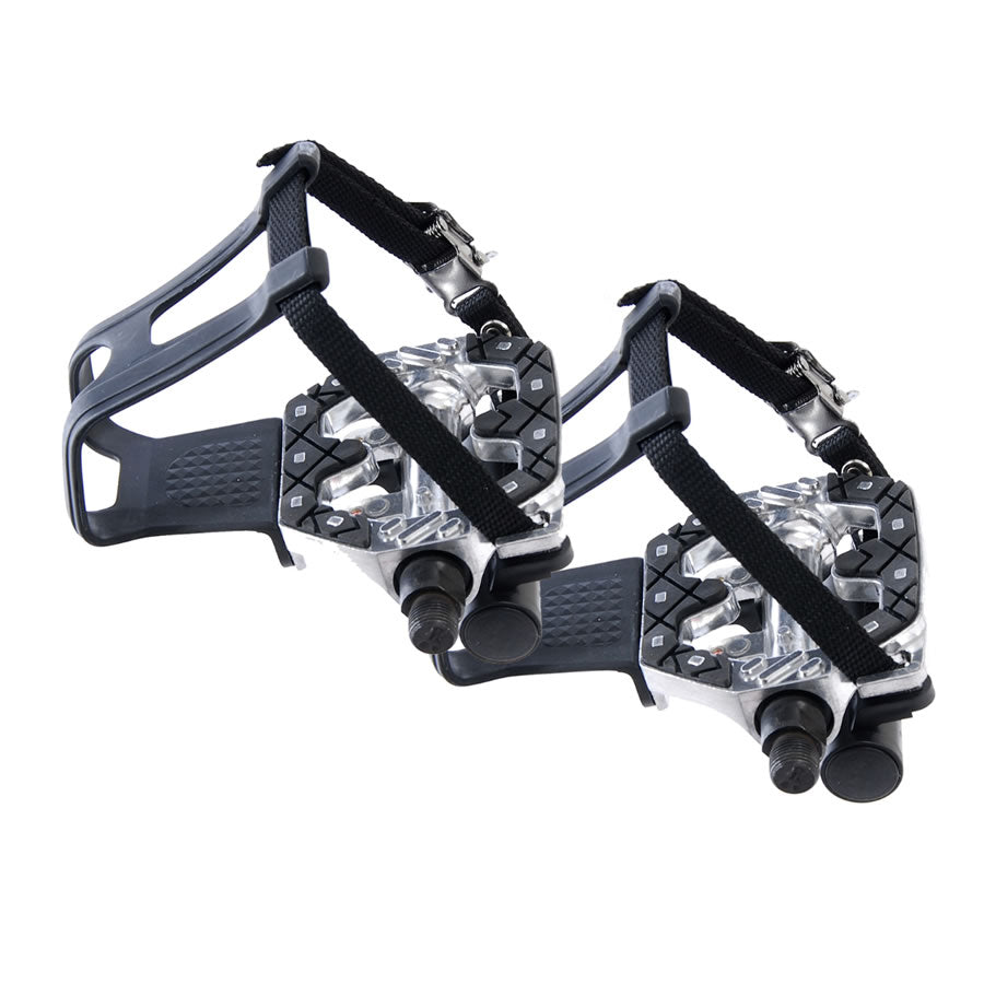 Self levelling pedals with toe clips – Mission Cycles